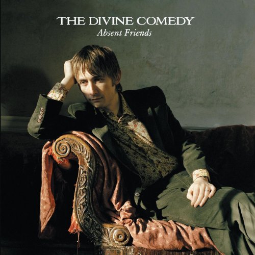 Album cover for "Absent Friends" by The Divine Comedy, featuring a man on a couch.