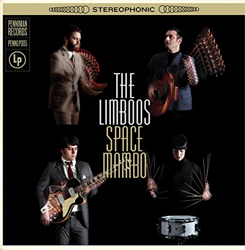 CD cover for The Limboos’ “Space Mambo” featuring four musicians in suits.