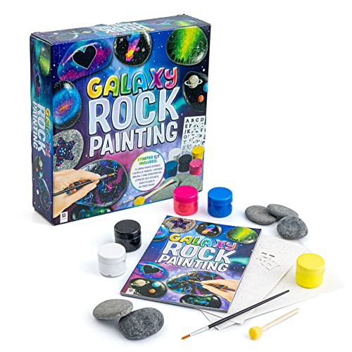 Galaxy Rock Painting