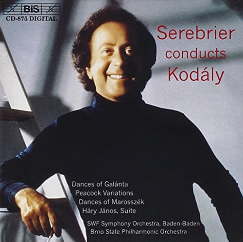 CD cover featuring conductor Serebrier and composer Kodály’s name.