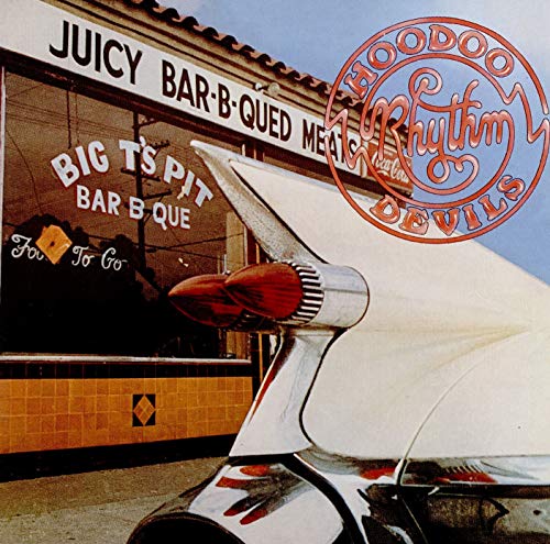 CD cover: a vintage barbecue restaurant facade with a red logo.