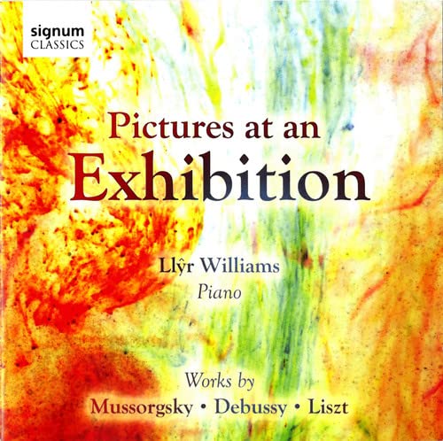 CD cover for "Pictures at an Exhibition" by Mussorgsky, Debussy, Liszt.