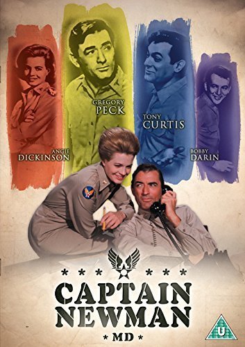 Captain Newman M.D." DVD cover with portraits of Gregory Peck and Angie Dickinson.