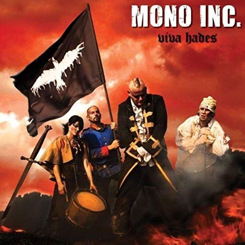 CD cover for Mono Inc.'s "Viva Hades" featuring a band with a flag.