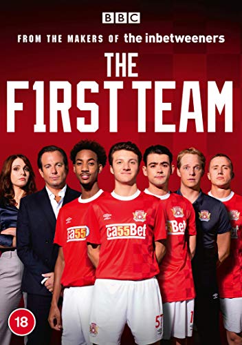 DVD cover for “The First Team” featuring a group of soccer players.