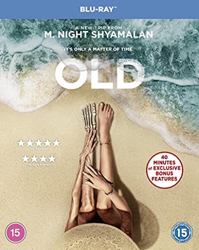 Blu-ray cover showing a human leg and a skeletal leg on a sandy beach.