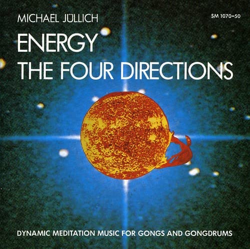 CD cover for "Energy - The Four Directions" with a fiery orb and stars.