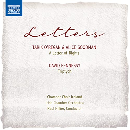CD cover for "Letters" by Tarik O'Regan, Alice Goodman, and David Fennessy.