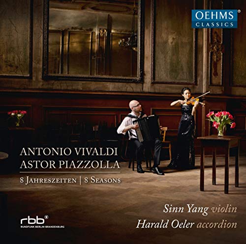 CD cover: violinist and accordionist in a classical interior.