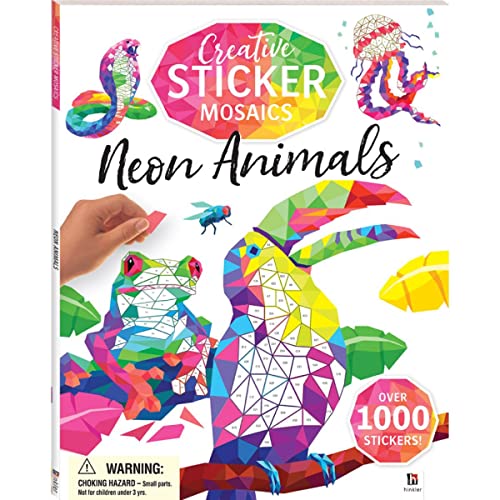 Creative Sticker Mosaics Neon Animals
