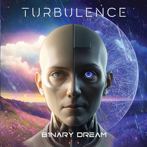 CD cover: half-human, half-robot face with a digital sphere background.