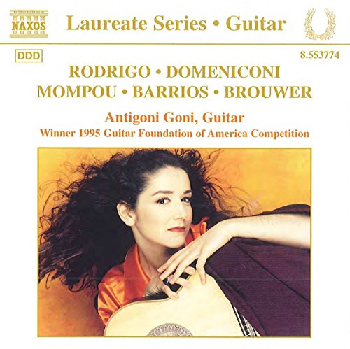 CD cover featuring guitarist Antigoni Goni with golden background.