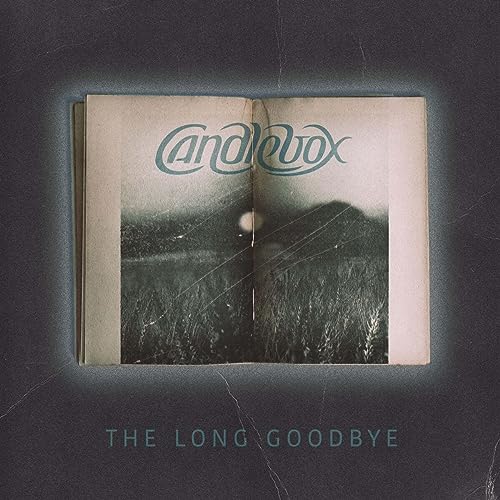 An open book showing a landscape photo with the Candlebox logo and album title.