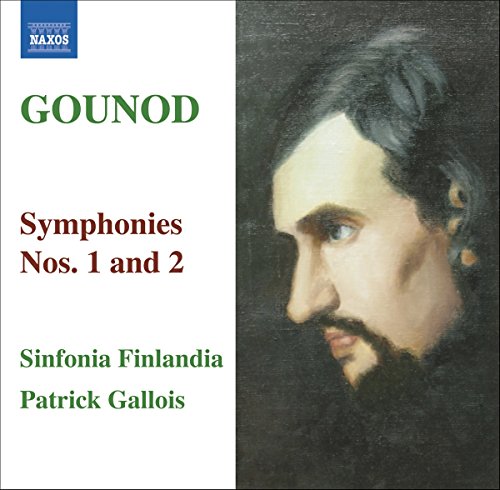 CD cover for Gounod’s Symphonies Nos. 1 and 2, portrait included.