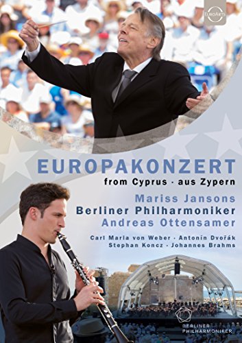 Blu-ray cover featuring a conductor and clarinetist with concert details.