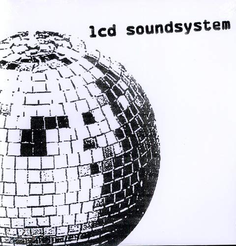 Black and white album cover with a disco ball and band name.