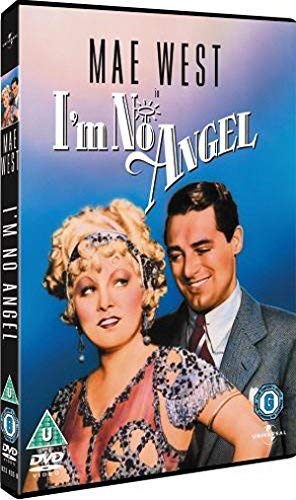 DVD case with a woman and man on the cover, titled I'm No Angel.
