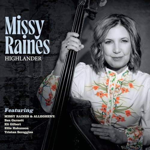Missy Raines album cover, featuring a woman with a double bass.