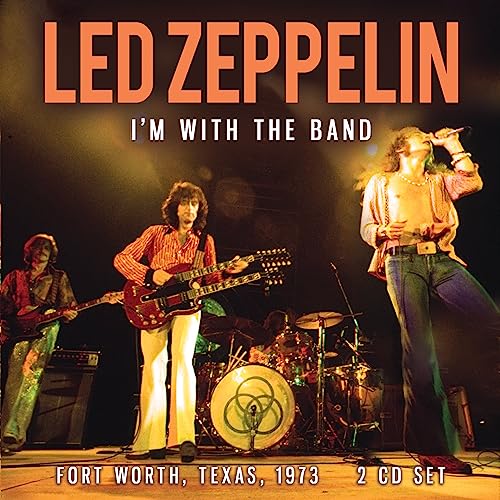 Led Zeppelin album cover featuring Robert Plant performing with bandmates.