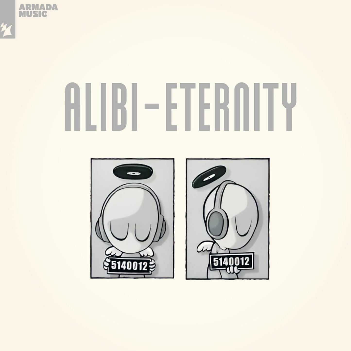 Vinyl record of Armin van Buuren’s “Eternity” album in a protective sleeve.
