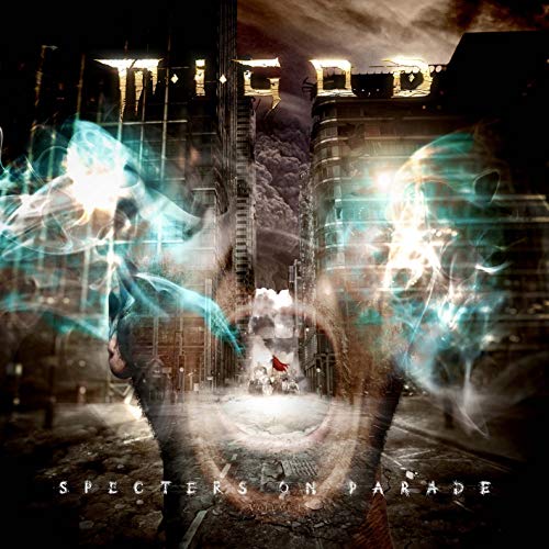 CD cover: dark cityscape with spectral figures and glowing light effects.