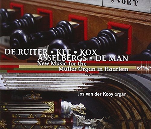 CD cover featuring organ pipes, keys, and text about new music.