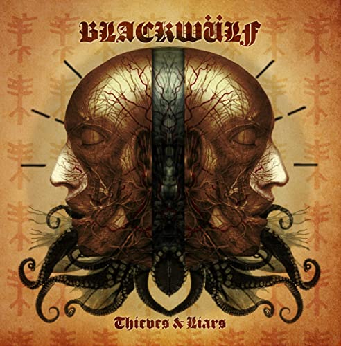 CD cover for Blackwulf’s “Thieves & Liars” featuring a skull and tentacle design.