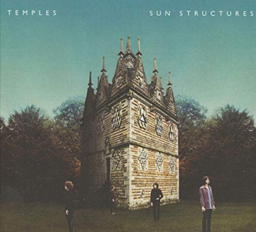 CD cover for Templesā āSun Structuresā featuring a brick tower and figures.