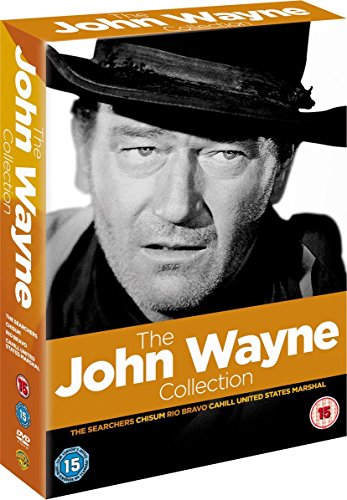 John Wayne DVD cover featuring a portrait of the actor in a cowboy hat.