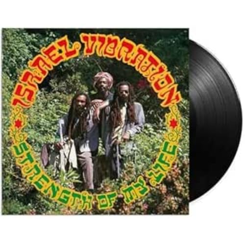 Album cover for Israel Vibration’s “Strength Of My Life” featuring three men.