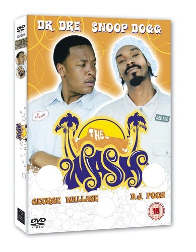 DVD cover for The Wash featuring Dr. Dre and Snoop Dogg on an orange background.