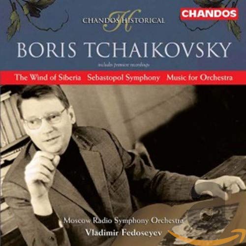 CD cover featuring composer Boris Tchaikovsky and orchestra details.