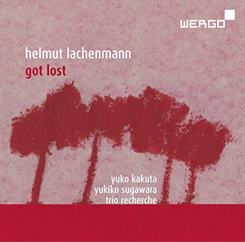 CD cover with red trees against a textured pink background and white text.