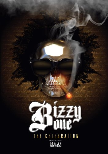DVD cover for Bizzy Bone's "The Celebration" featuring a skull with sunglasses.