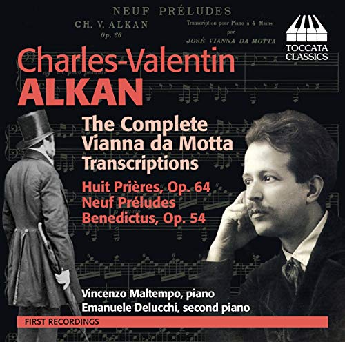CD cover for Alkan transcriptions featuring portraits and musical notation.