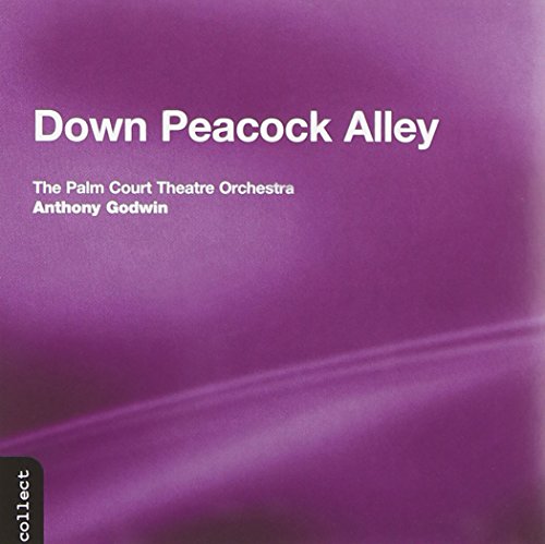 Purple CD cover for “Down Peacock Alley” by The Palm Court Theatre Orchestra.