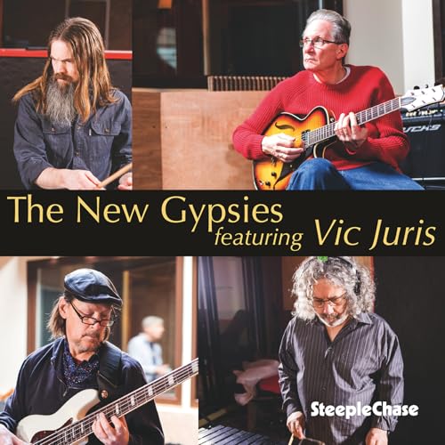 CD cover featuring four musicians with guitars and bass, titled “The New Gypsies.”