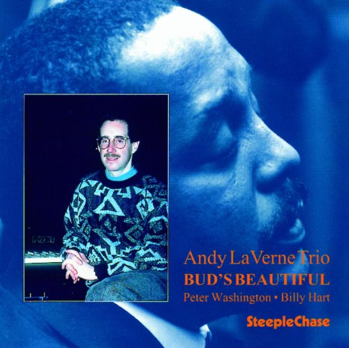 CD cover for Andy LaVerne's "Bud's Beautiful" featuring a portrait and blue tones.