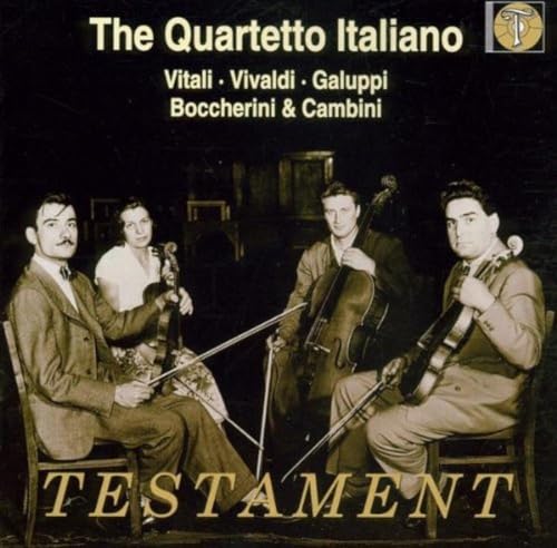 Vintage CD cover featuring four musicians with string instruments.