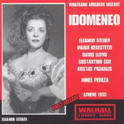 CD cover for Mozart’s *Idomeneo* featuring Eleanor Steber in costume.