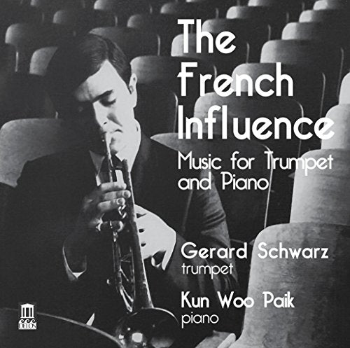CD cover featuring a trumpeter in black and white, titled "The French Influence.