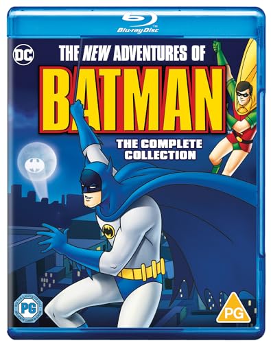 Blu-ray cover for "The New Adventures of Batman" featuring Batman and Robin.