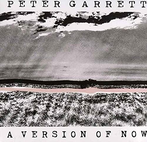 Peter Garrett’s “A Version Of Now” vinyl album cover, abstract landscape.
