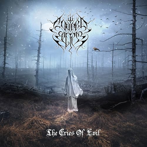 CD cover: ghostly figure in a desolate, snowy forest landscape.