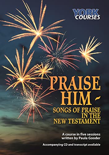CD cover for "Praise Him," featuring fireworks and gold text.
