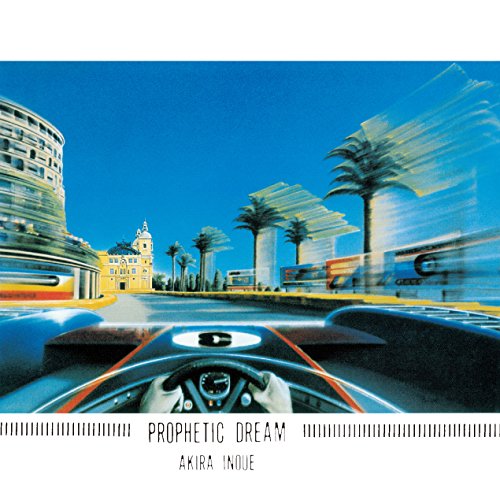 CD cover: blurred highway view from a car dashboard, blue sky.