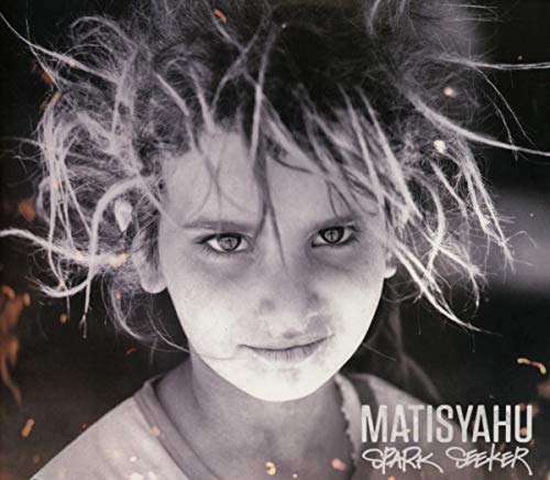 Matisyahu album cover: close-up of a person with fiery strands.