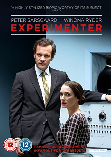 DVD cover for "Experimenter" featuring Peter Sarsgaard and Winona Ryder.