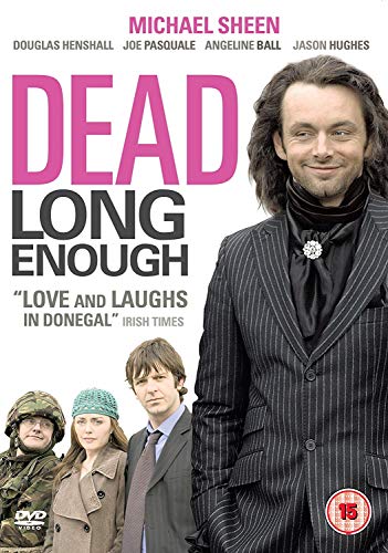 DVD cover for "Dead Long Enough" featuring Michael Sheen and cast.