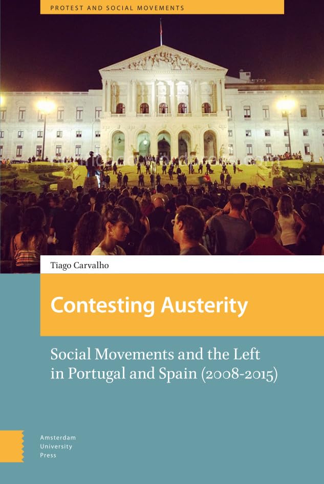 Book cover: protest crowd in front of a brightly lit building.